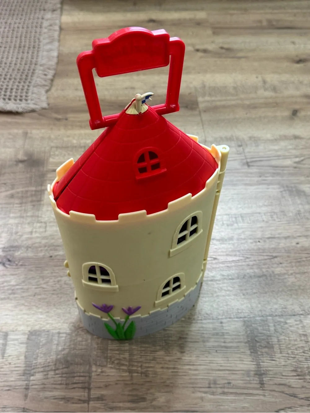 Kids Castle Playset - Red and Cream Portable Toy